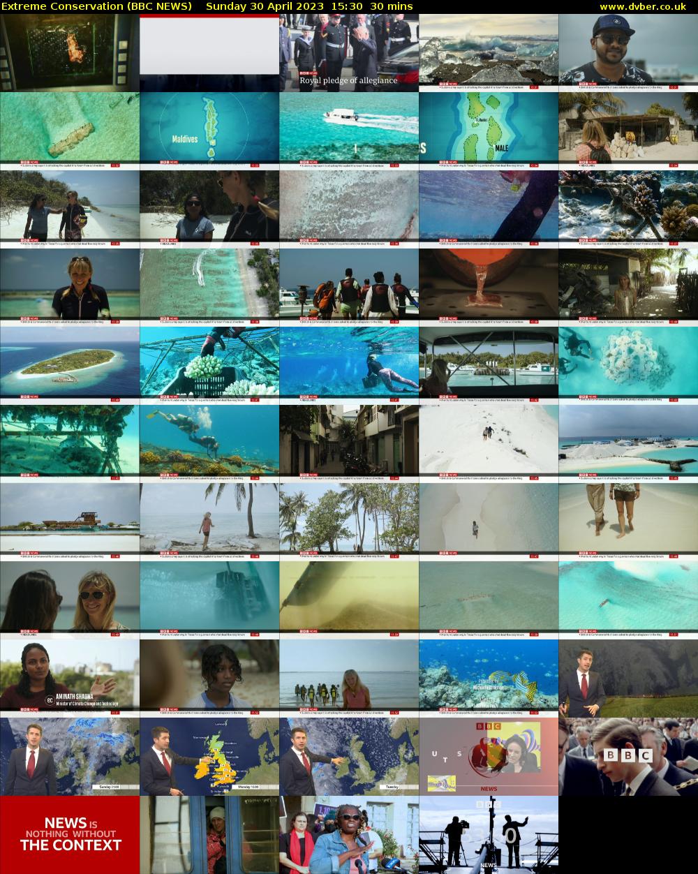 Extreme Conservation (BBC NEWS) Sunday 30 April 2023 15:30 - 16:00