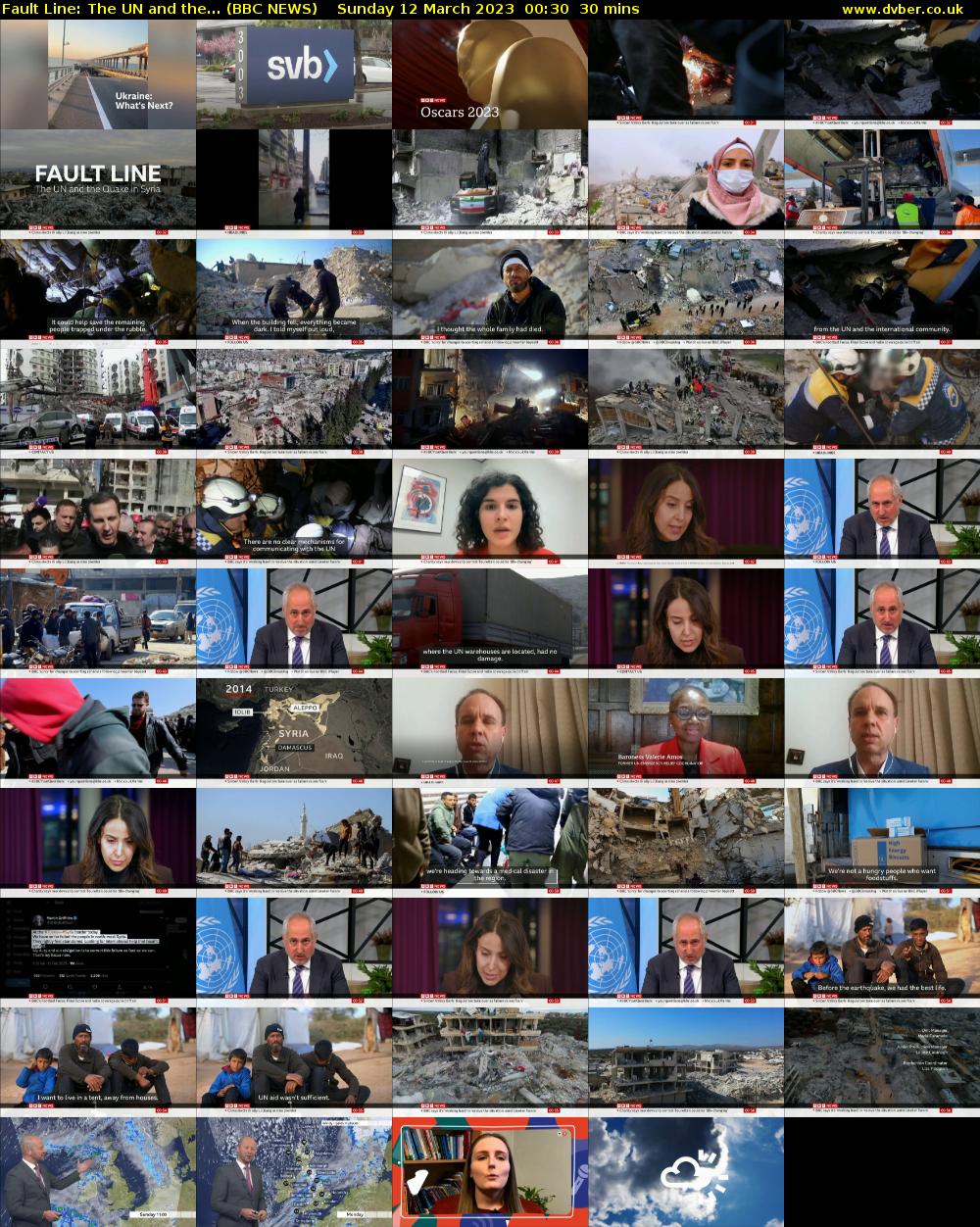 Fault Line: The UN and the... (BBC NEWS) Sunday 12 March 2023 00:30 - 01:00