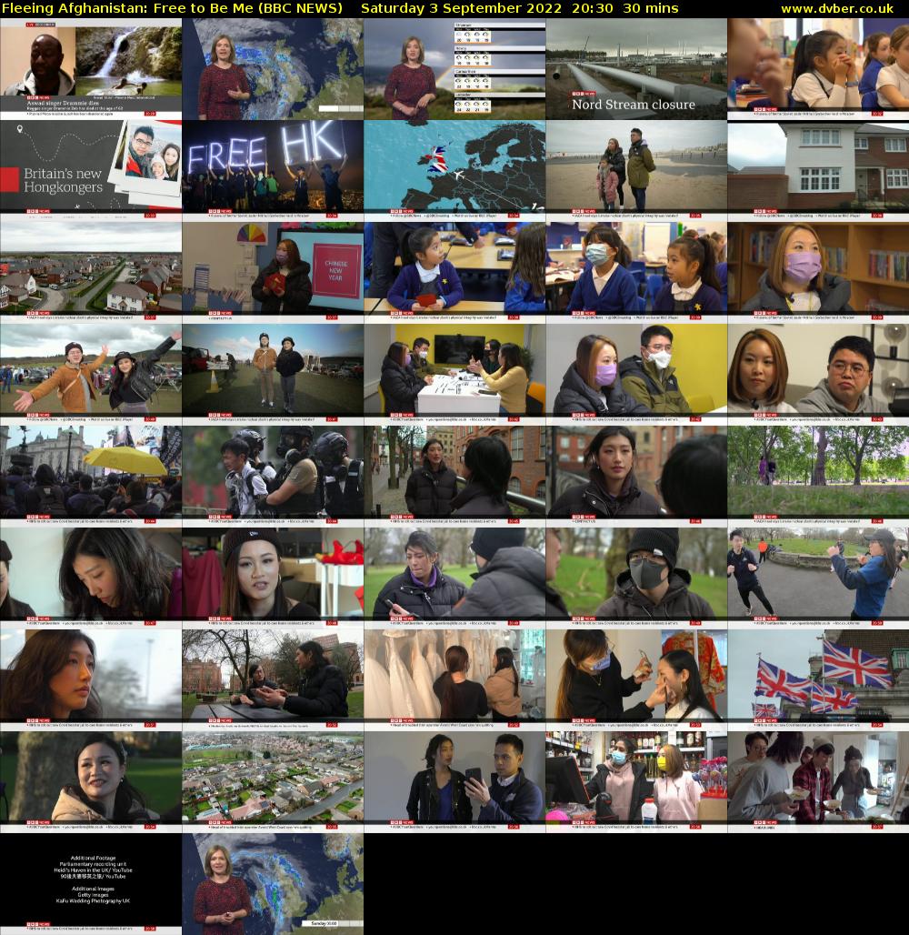 Fleeing Afghanistan: Free to Be Me (BBC NEWS) Saturday 3 September 2022 20:30 - 21:00