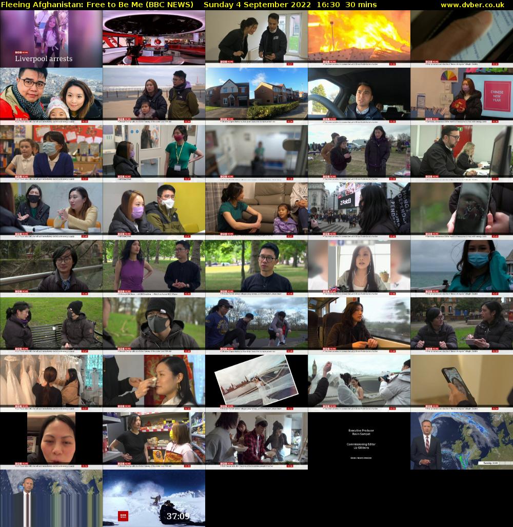 Fleeing Afghanistan: Free to Be Me (BBC NEWS) Sunday 4 September 2022 16:30 - 17:00