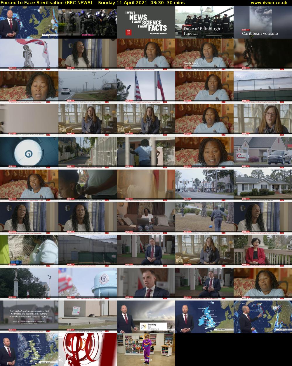 Forced to Face Sterilisation (BBC NEWS) Sunday 11 April 2021 03:30 - 04:00