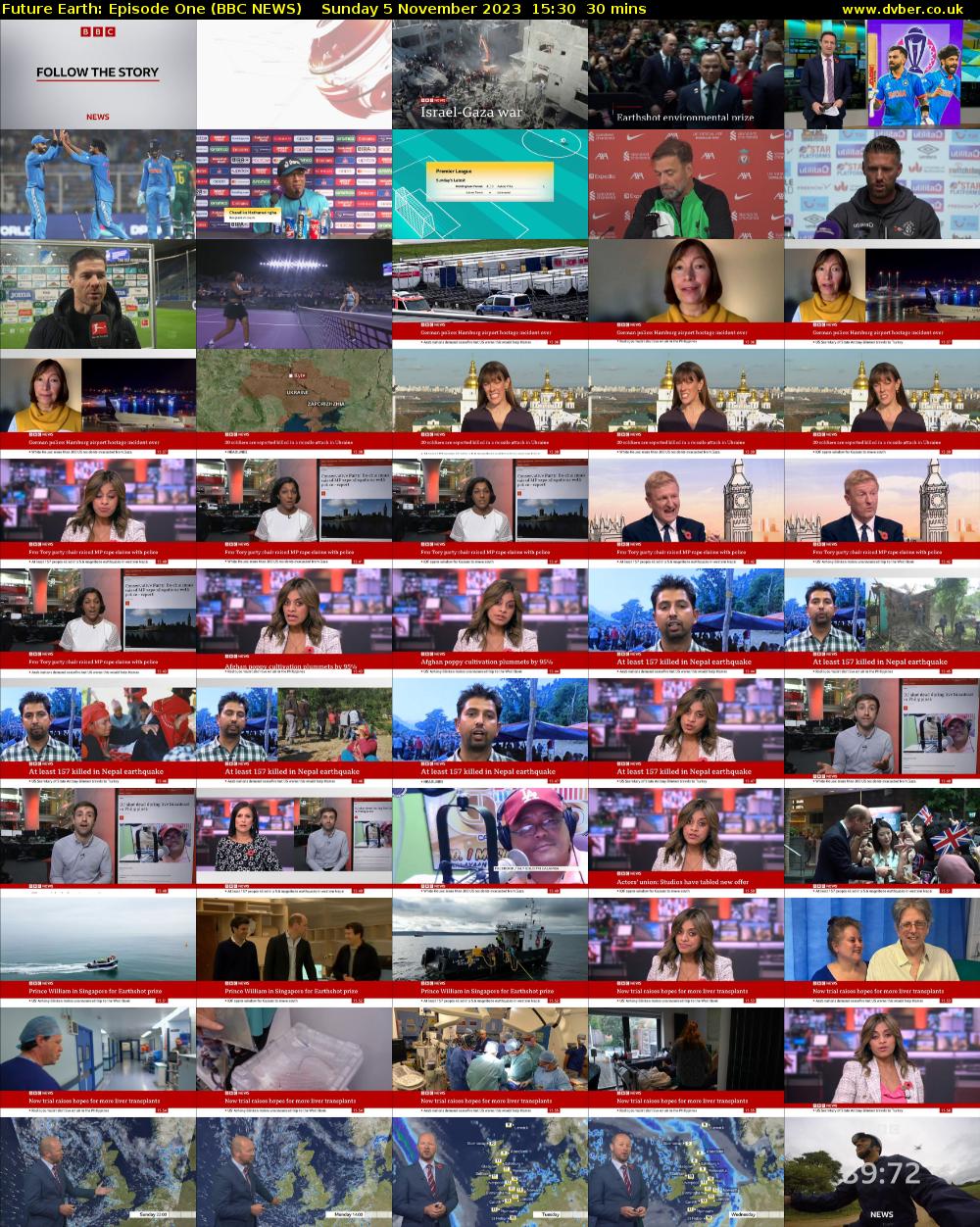 Future Earth: Episode One (BBC NEWS) Sunday 5 November 2023 15:30 - 16:00