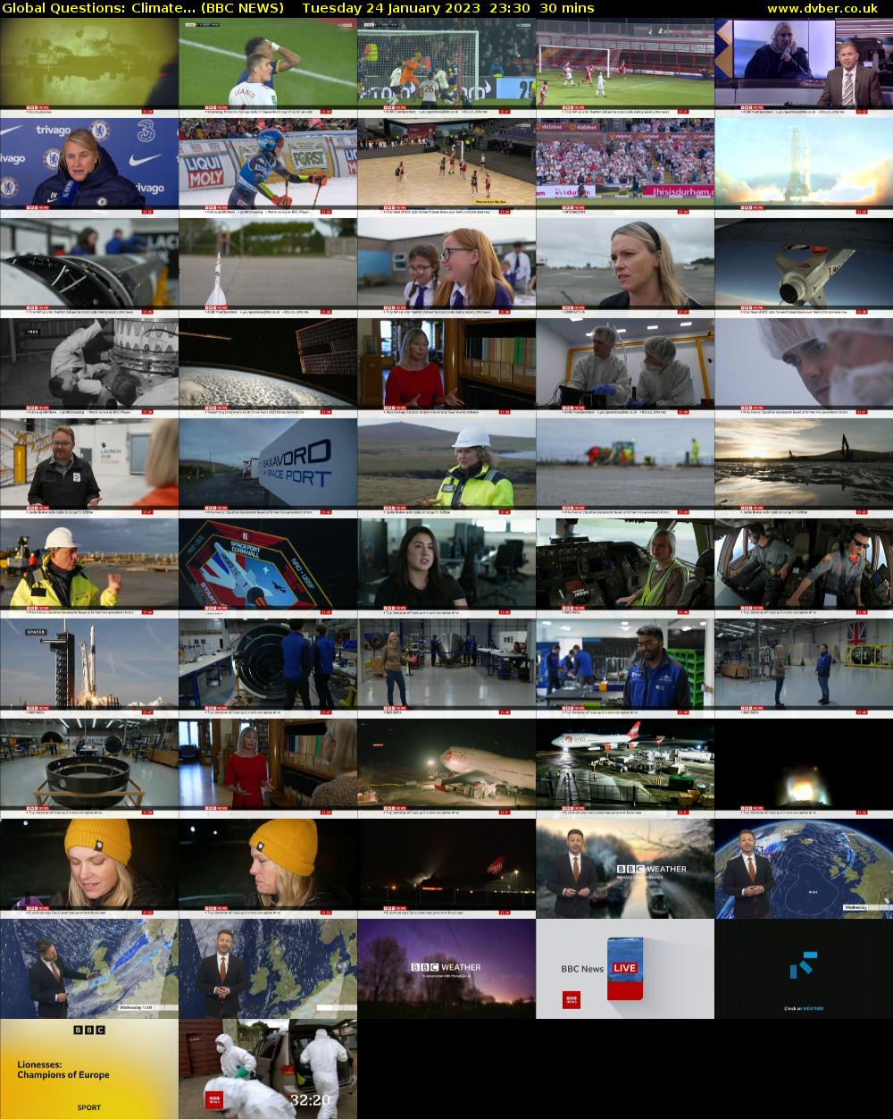 Global Questions: Climate... (BBC NEWS) Tuesday 24 January 2023 23:30 - 00:00