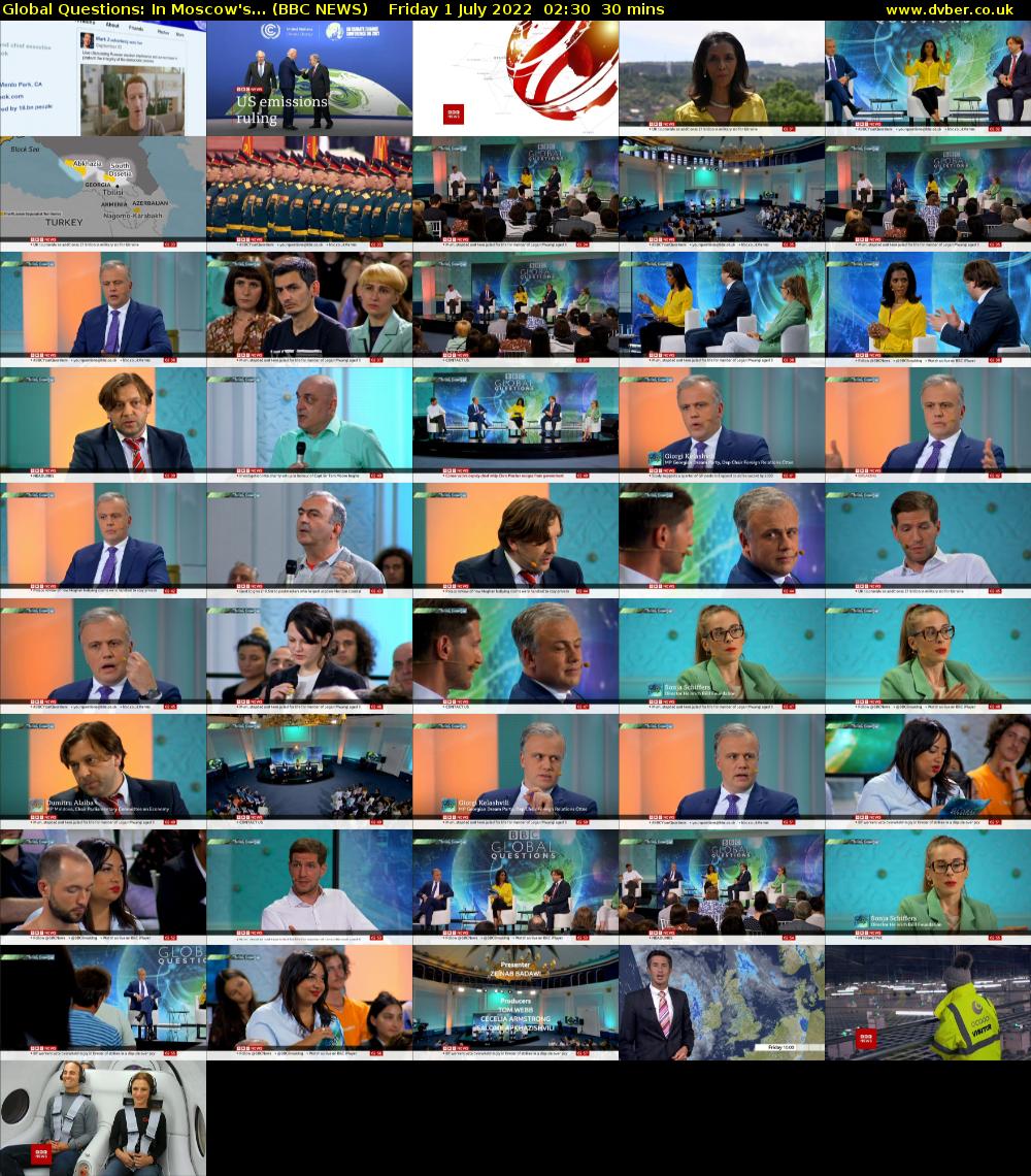 Global Questions: In Moscow's... (BBC NEWS) Friday 1 July 2022 02:30 - 03:00