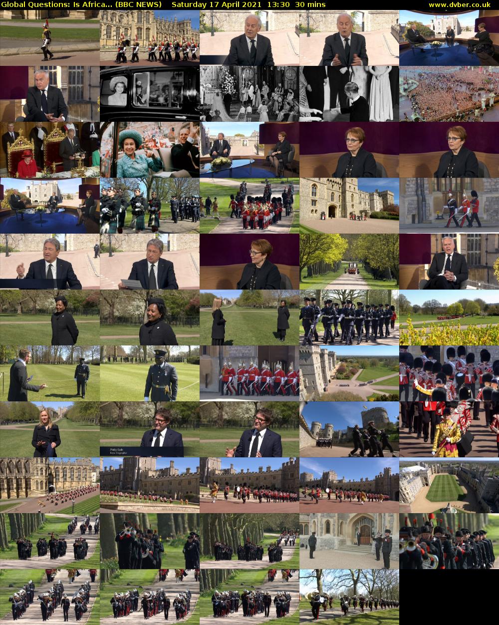 Global Questions: Is Africa... (BBC NEWS) Saturday 17 April 2021 13:30 - 14:00