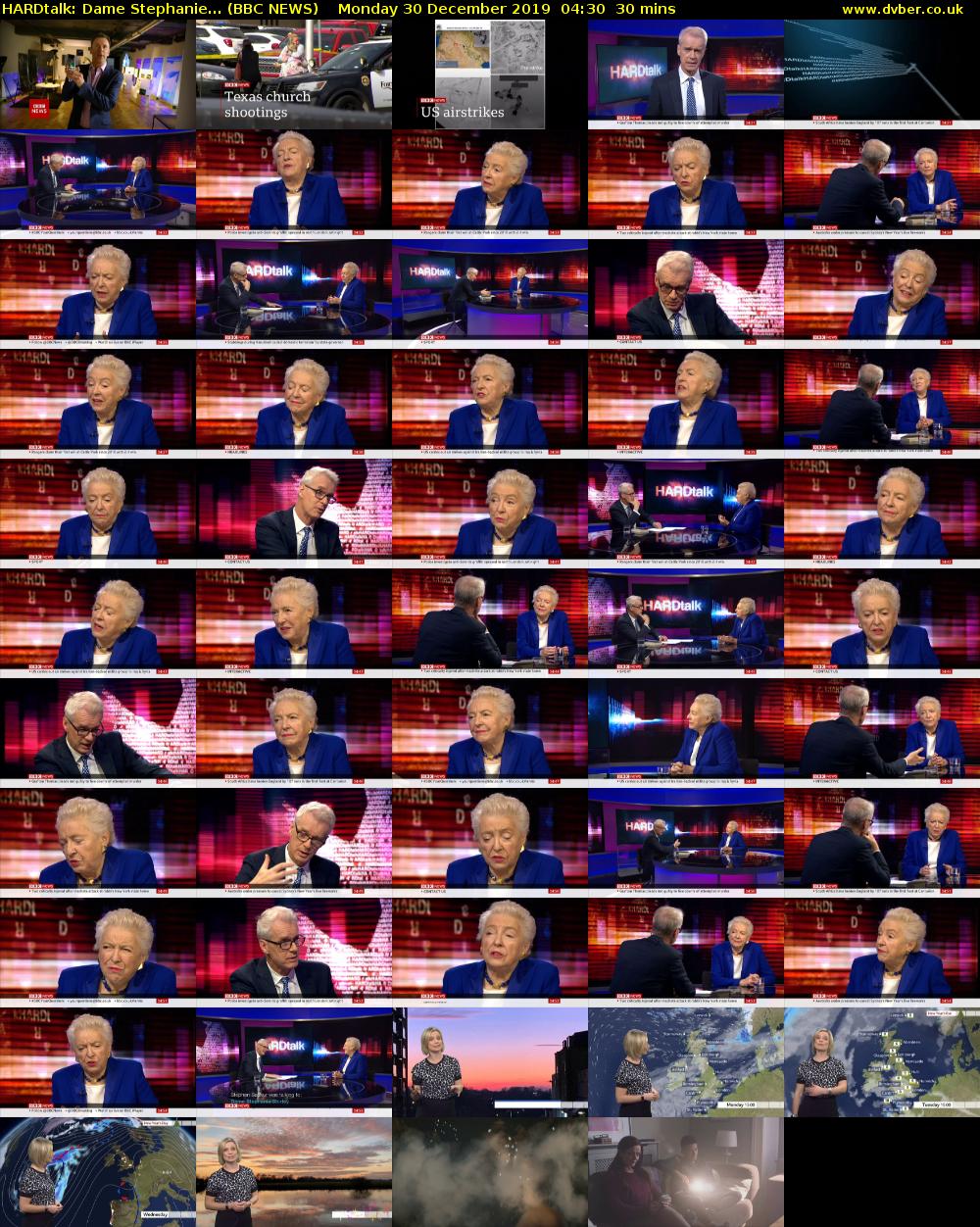 HARDtalk: Dame Stephanie... (BBC NEWS) Monday 30 December 2019 04:30 - 05:00