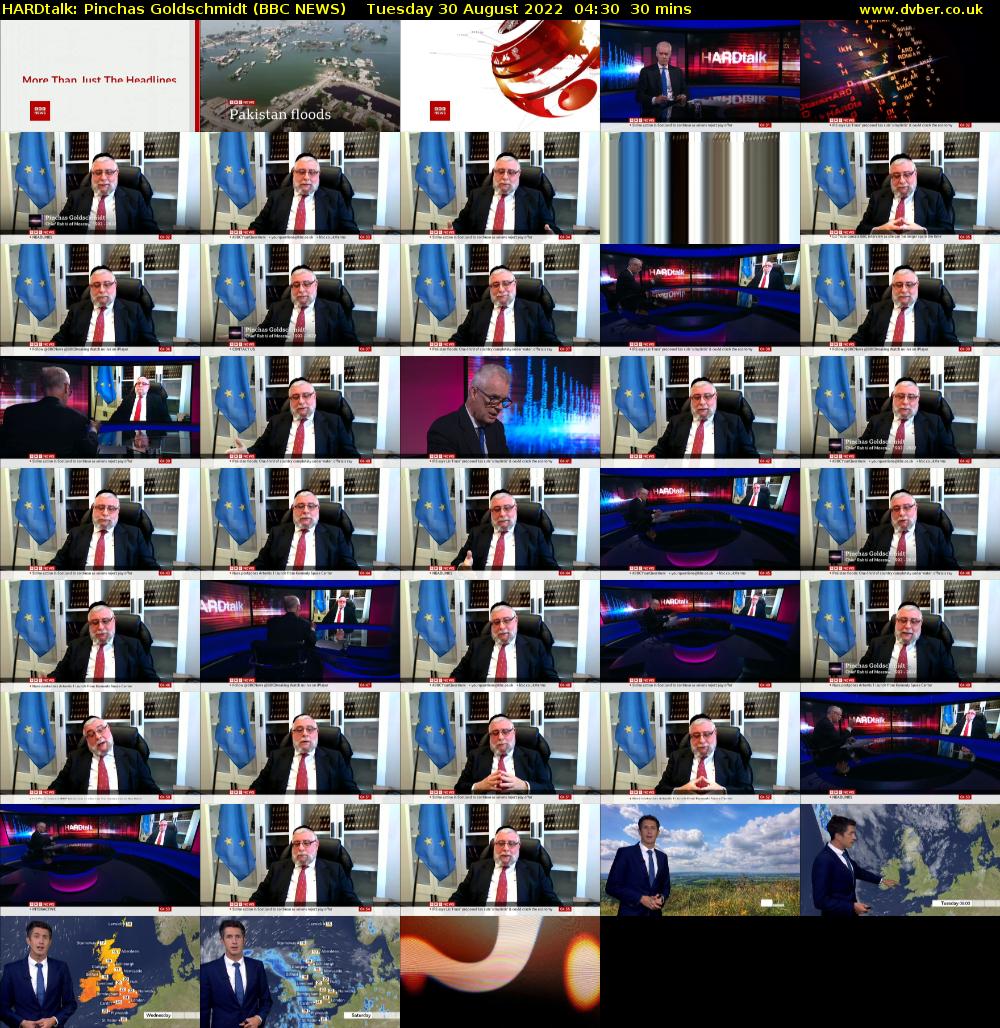 HARDtalk: Pinchas Goldschmidt (BBC NEWS) Tuesday 30 August 2022 04:30 - 05:00