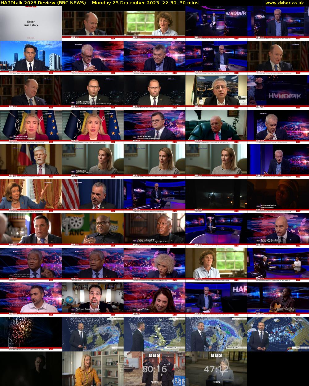 HARDtalk 2023 Review (BBC NEWS) Monday 25 December 2023 22:30 - 23:00