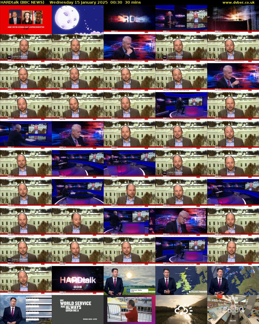 HARDtalk (BBC NEWS) Wednesday 15 January 2025 00:30 - 01:00