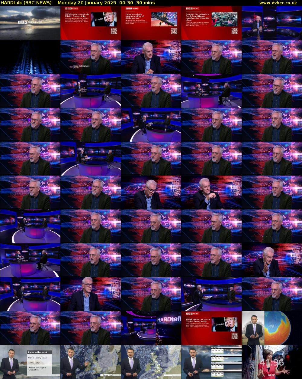 HARDtalk (BBC NEWS) Monday 20 January 2025 00:30 - 01:00