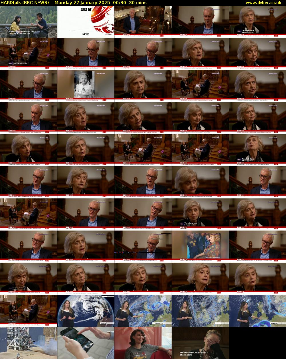 HARDtalk (BBC NEWS) Monday 27 January 2025 00:30 - 01:00