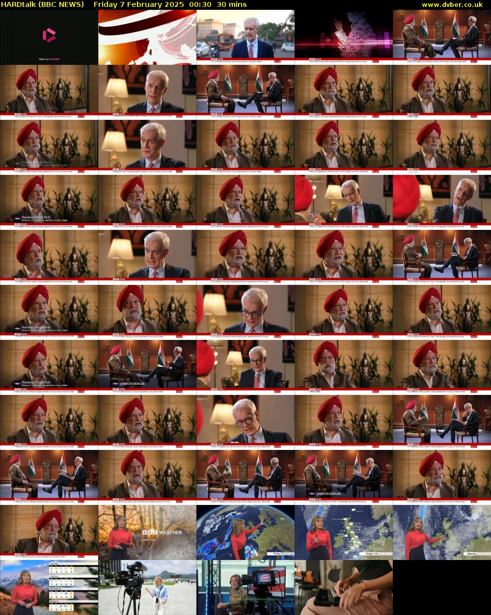 HARDtalk (BBC NEWS) Friday 7 February 2025 00:30 - 01:00