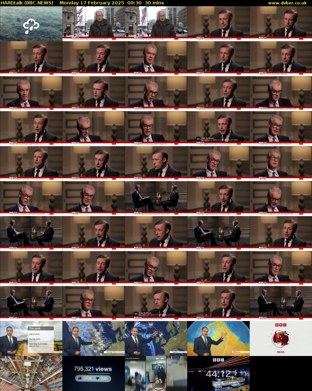 HARDtalk (BBC NEWS) Monday 17 February 2025 00:30 - 01:00