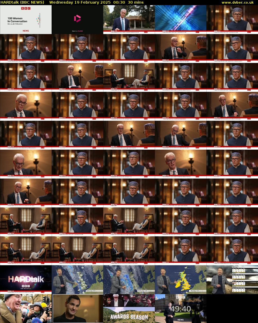 HARDtalk (BBC NEWS) Wednesday 19 February 2025 00:30 - 01:00