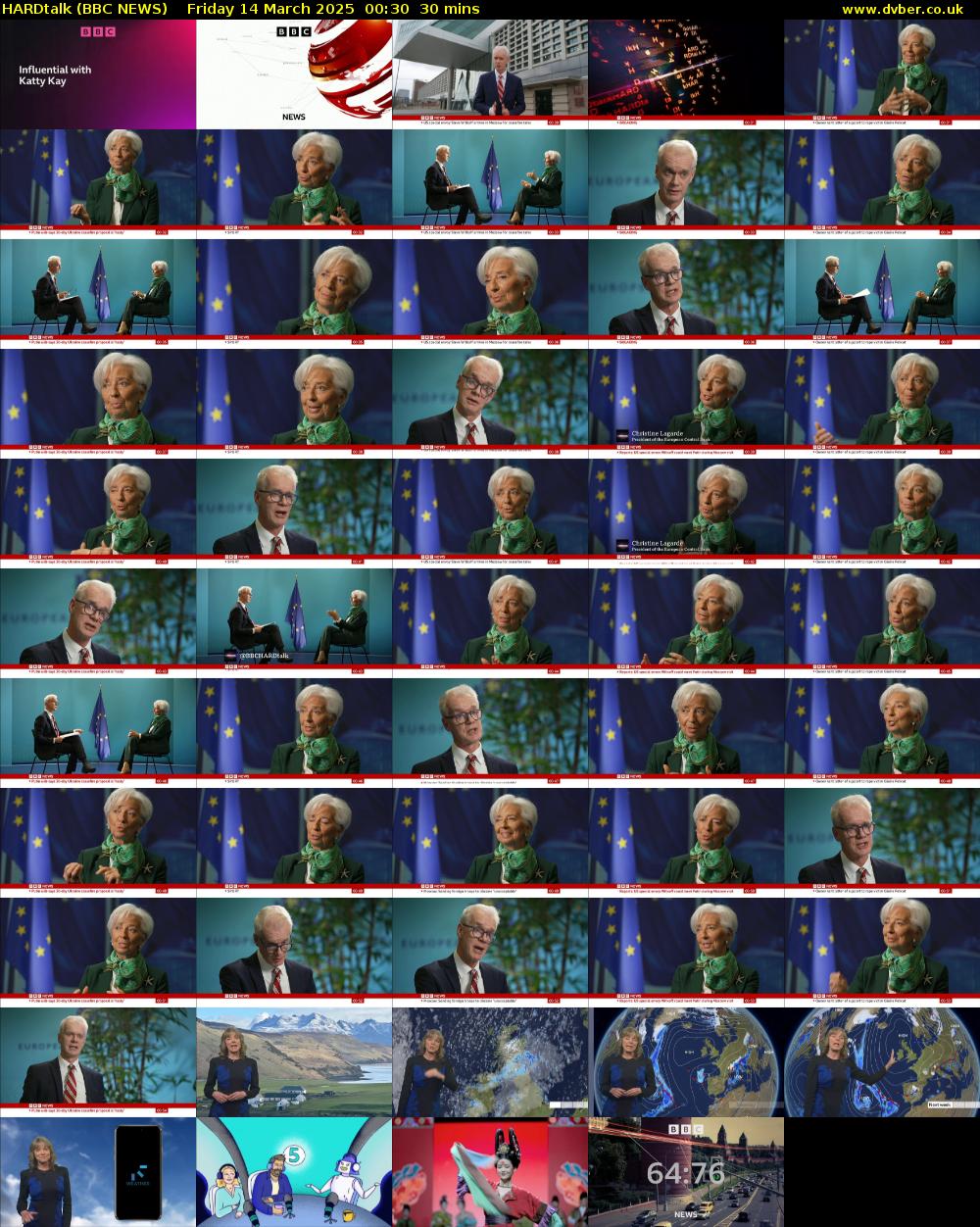 HARDtalk (BBC NEWS) Friday 14 March 2025 00:30 - 01:00