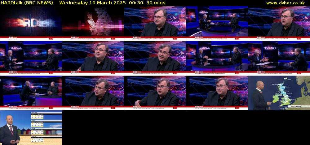 HARDtalk (BBC NEWS) Wednesday 19 March 2025 00:30 - 01:00