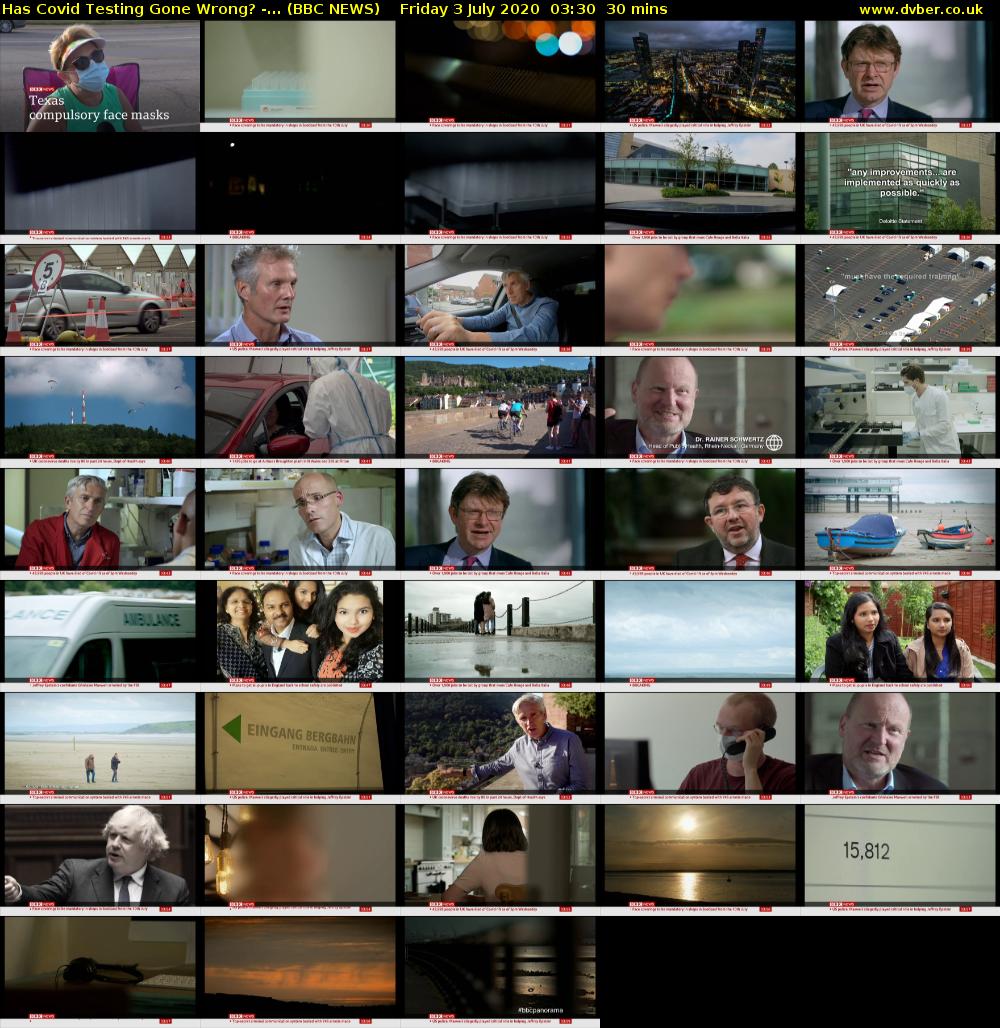 Has Covid Testing Gone Wrong? -... (BBC NEWS) Friday 3 July 2020 03:30 - 04:00