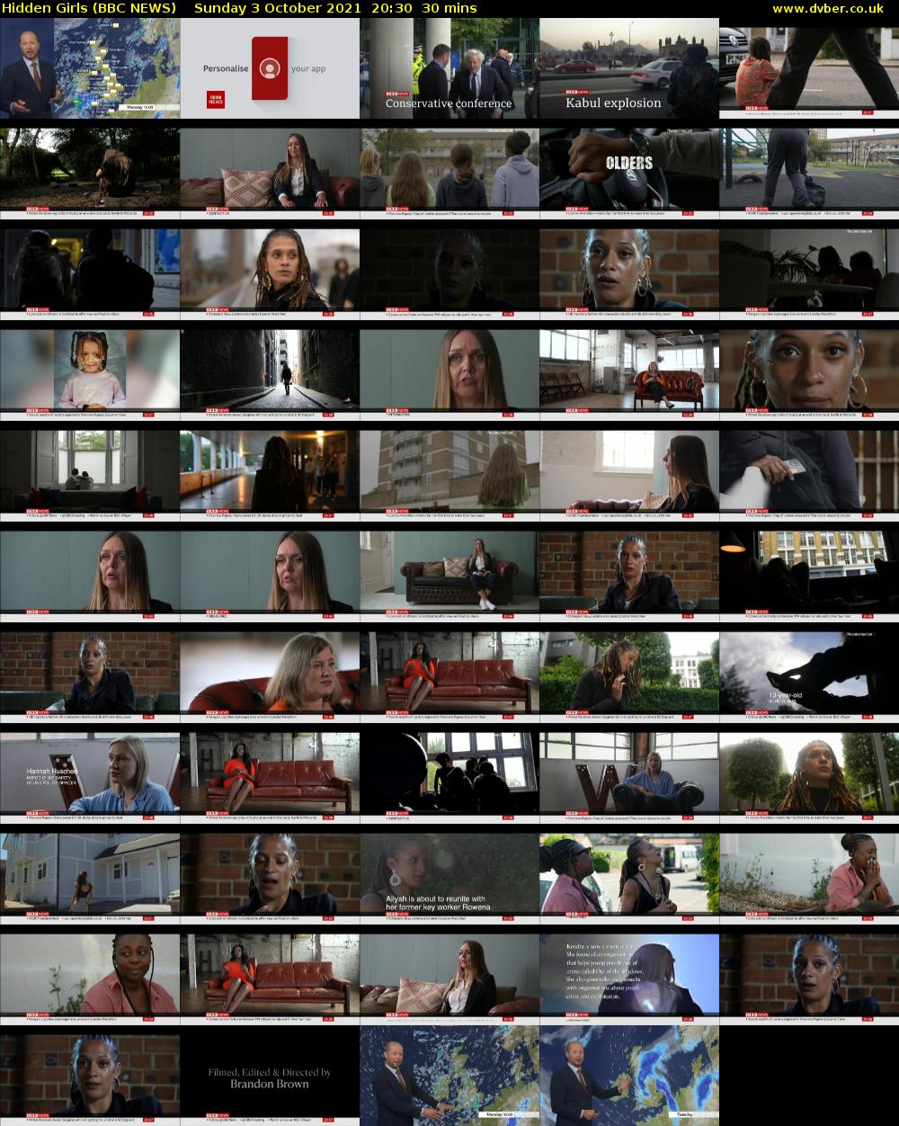 Hidden Girls (BBC NEWS) Sunday 3 October 2021 20:30 - 21:00
