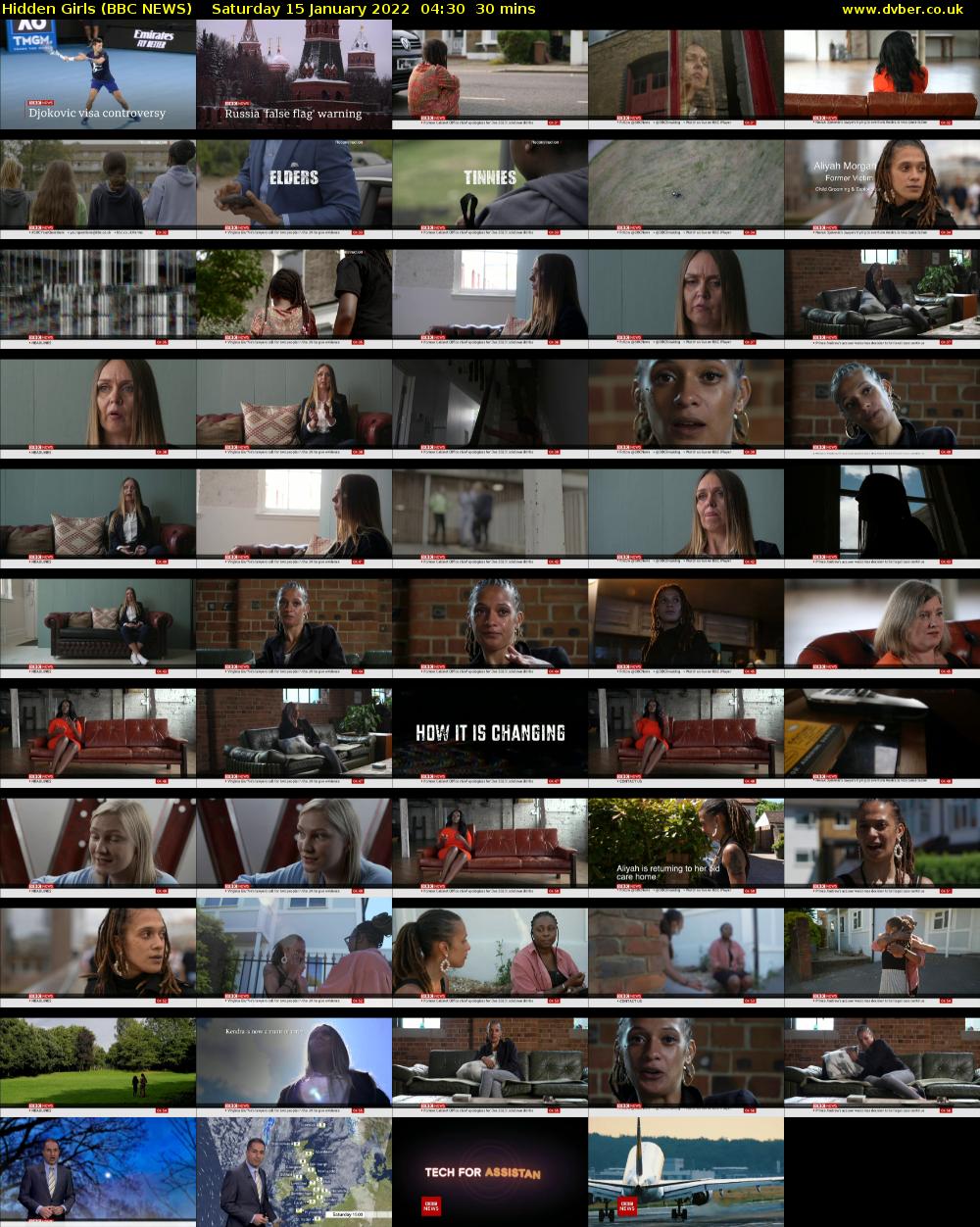 Hidden Girls (BBC NEWS) Saturday 15 January 2022 04:30 - 05:00