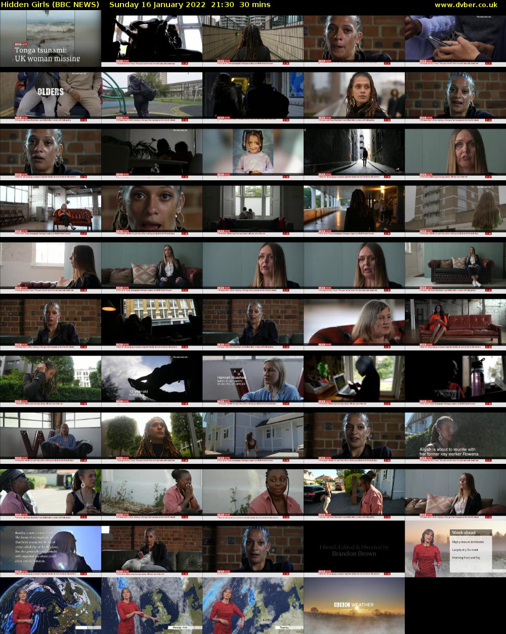 Hidden Girls (BBC NEWS) Sunday 16 January 2022 21:30 - 22:00