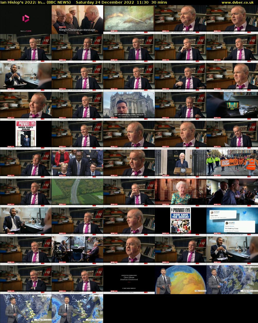 Ian Hislop's 2022: In... (BBC NEWS) Saturday 24 December 2022 11:30 - 12:00