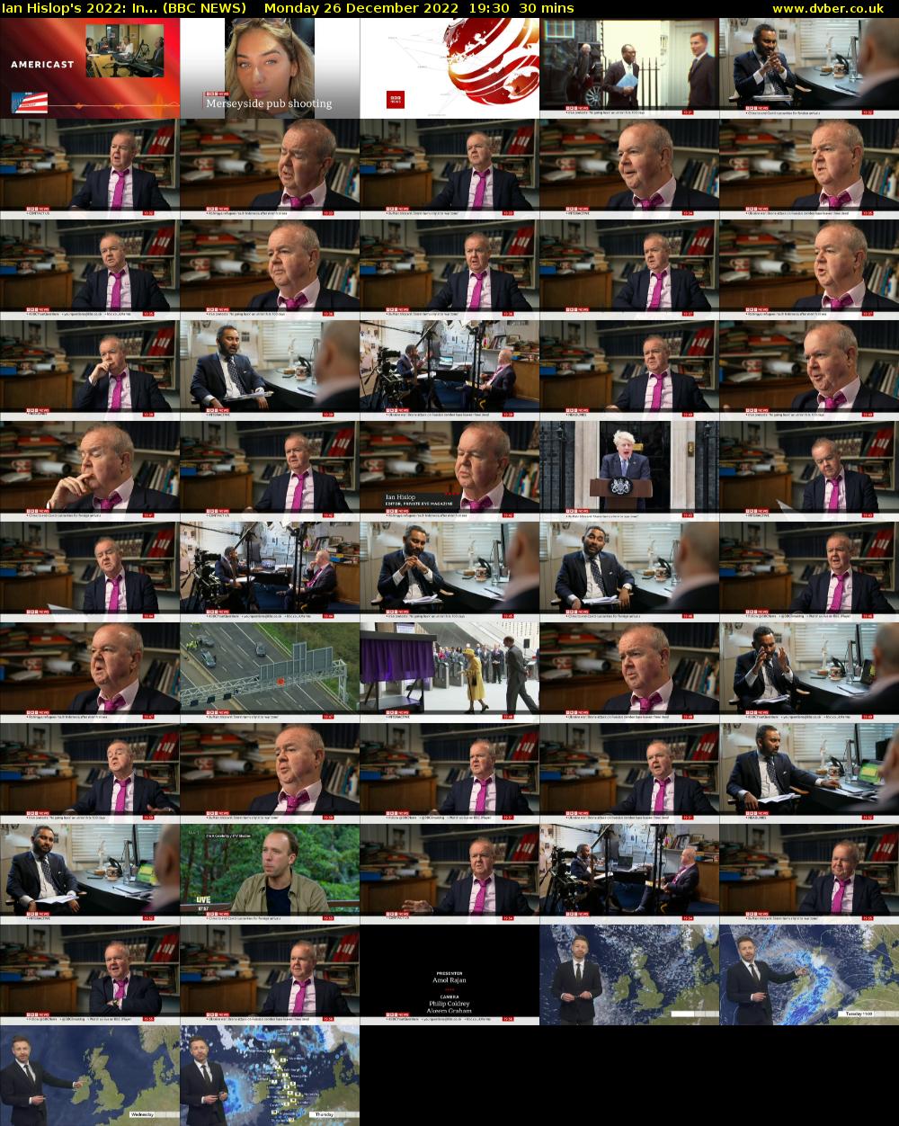 Ian Hislop's 2022: In... (BBC NEWS) Monday 26 December 2022 19:30 - 20:00