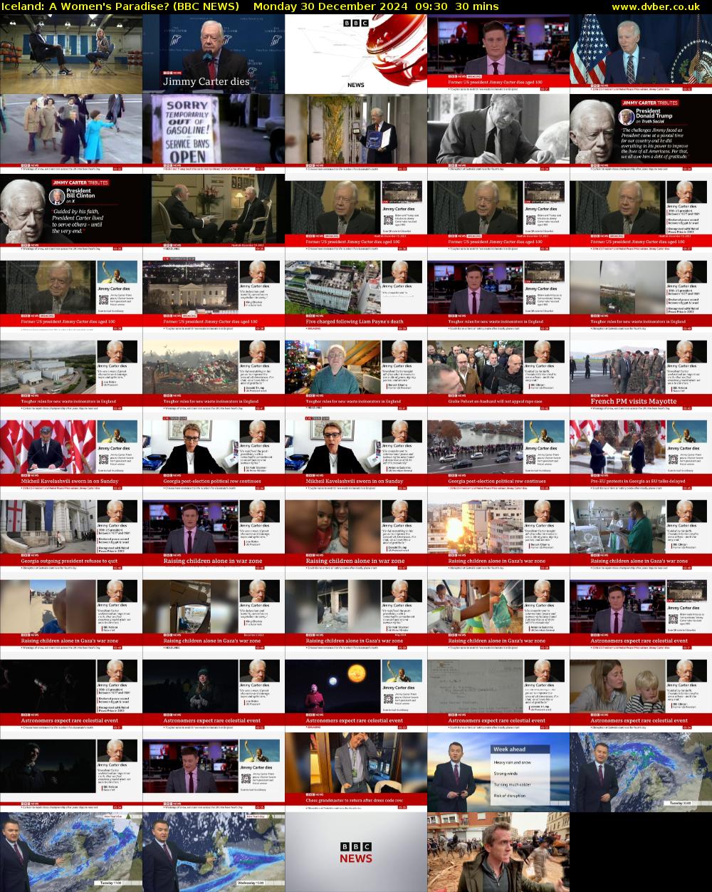 Iceland: A Women's Paradise? (BBC NEWS) Monday 30 December 2024 09:30 - 10:00