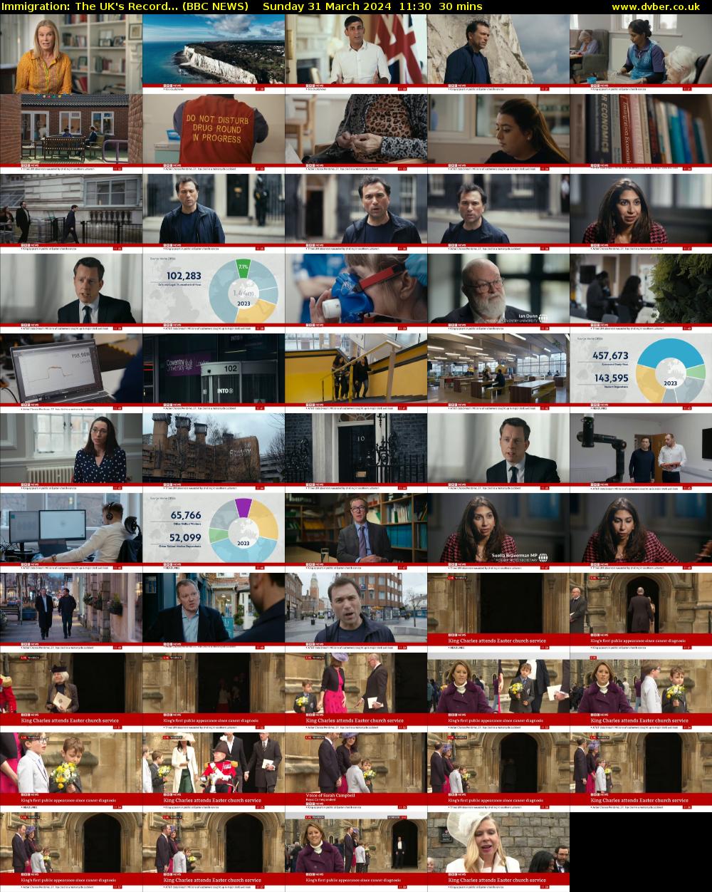 Immigration: The UK's Record... (BBC NEWS) Sunday 31 March 2024 11:30 - 12:00