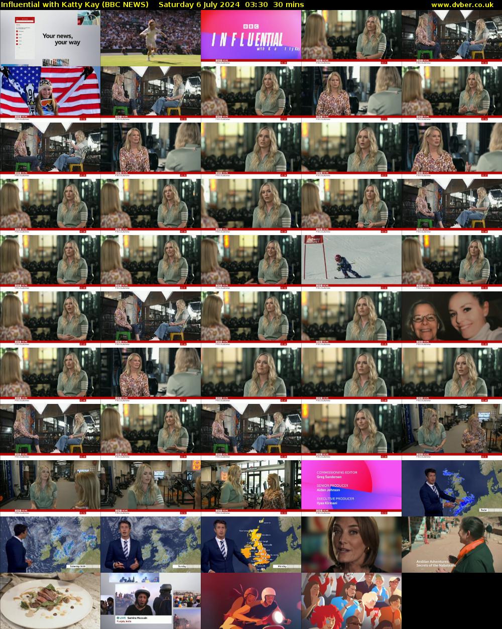 Influential with Katty Kay (BBC NEWS) Saturday 6 July 2024 03:30 - 04:00