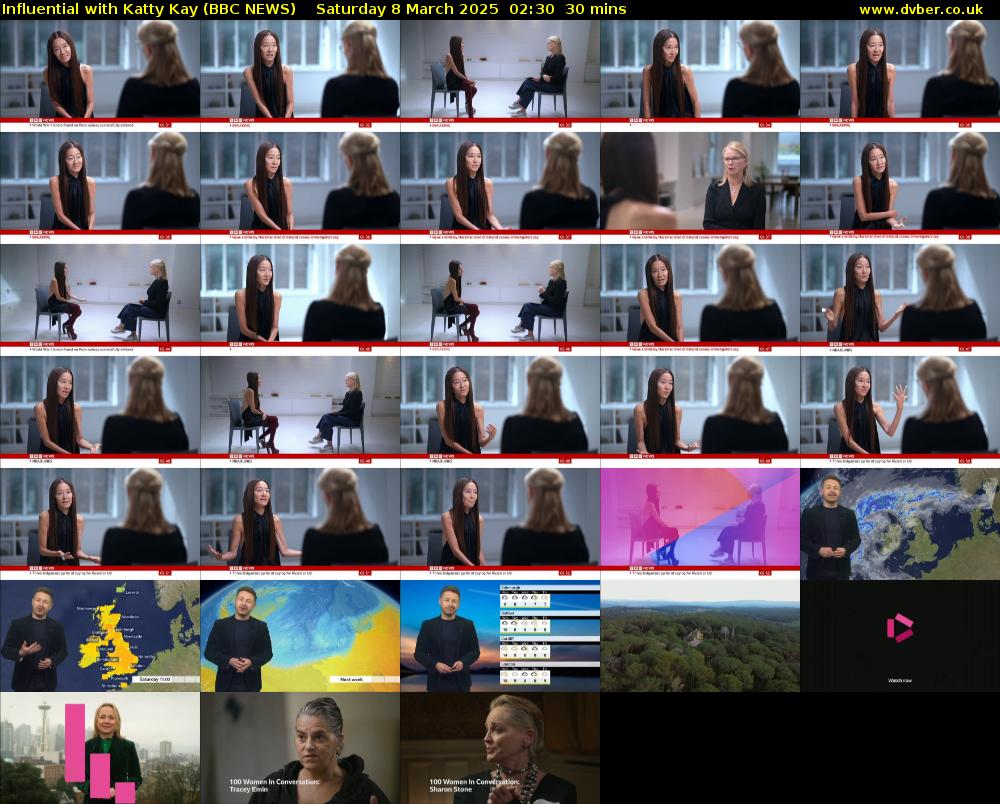 Influential with Katty Kay (BBC NEWS) Saturday 8 March 2025 02:30 - 03:00