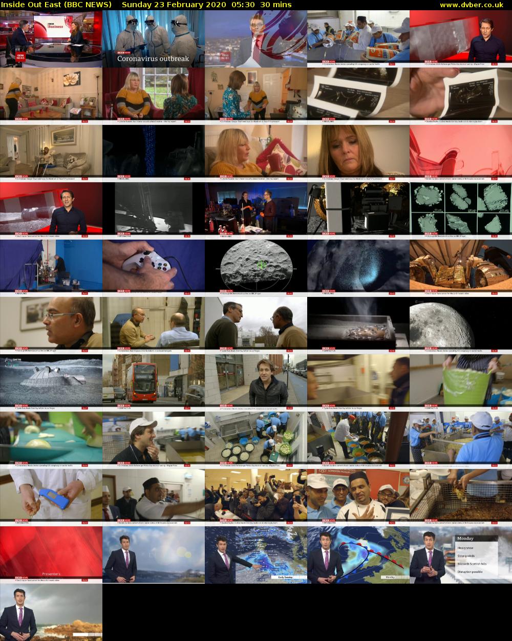 Inside Out East (BBC NEWS) Sunday 23 February 2020 05:30 - 06:00