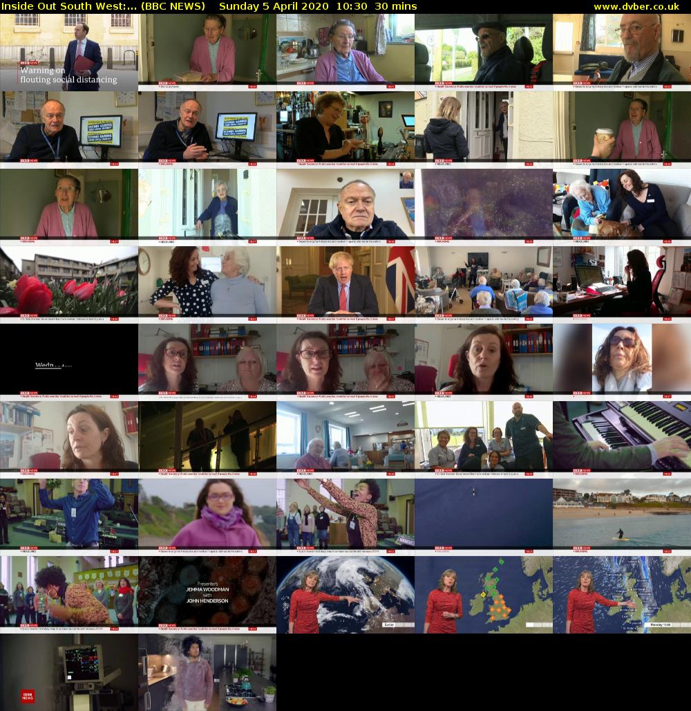 Inside Out South West:... (BBC NEWS) Sunday 5 April 2020 10:30 - 11:00