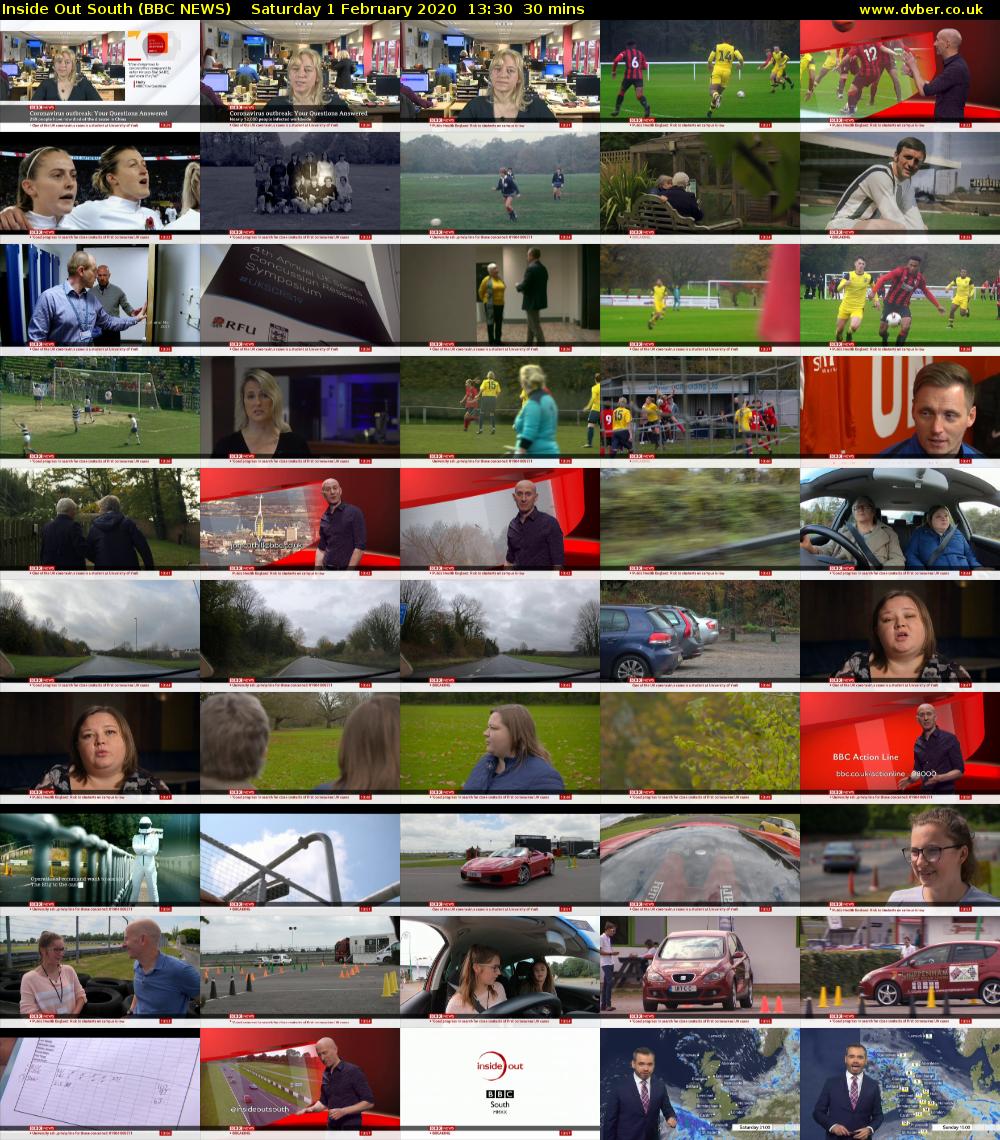Inside Out South (BBC NEWS) Saturday 1 February 2020 13:30 - 14:00