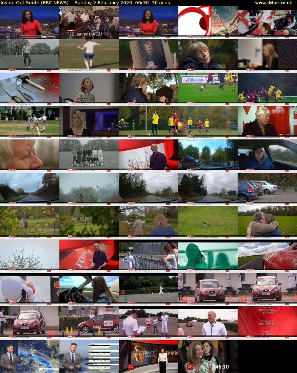 Inside Out South (BBC NEWS) Sunday 2 February 2020 00:30 - 01:00