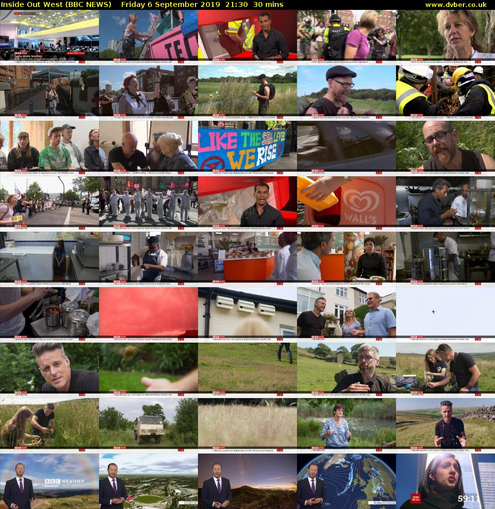Inside Out West (BBC NEWS) Friday 6 September 2019 21:30 - 22:00
