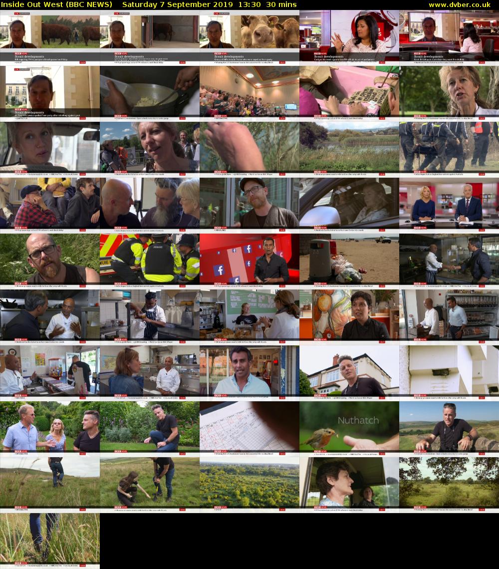 Inside Out West (BBC NEWS) Saturday 7 September 2019 13:30 - 14:00