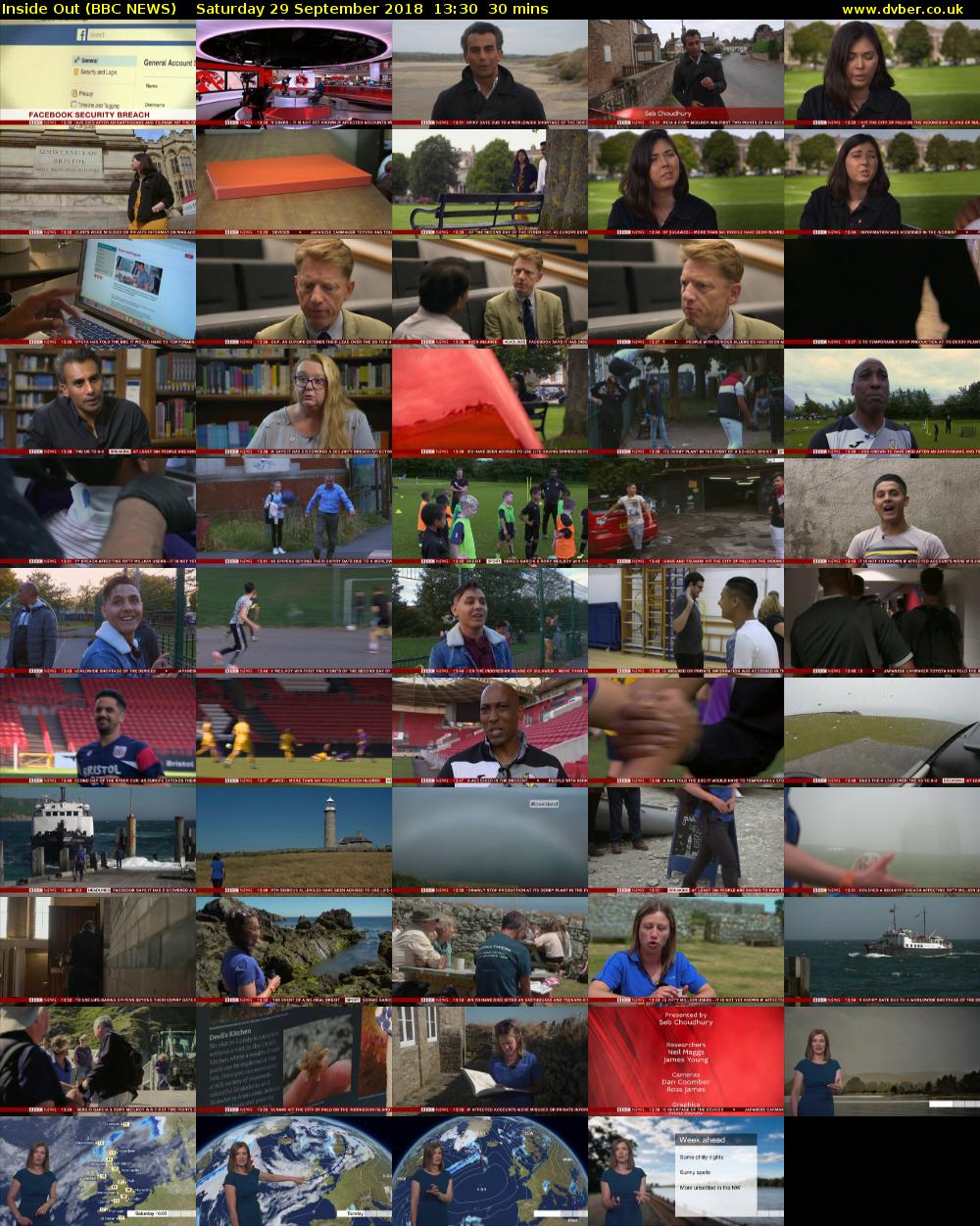 Inside Out (BBC NEWS) Saturday 29 September 2018 13:30 - 14:00