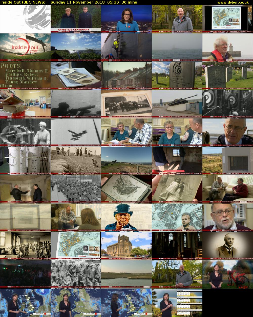 Inside Out (BBC NEWS) Sunday 11 November 2018 05:30 - 06:00