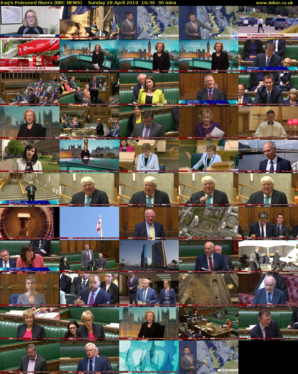 Iraq's Poisoned Rivers (BBC NEWS) Sunday 28 April 2019 16:30 - 17:00