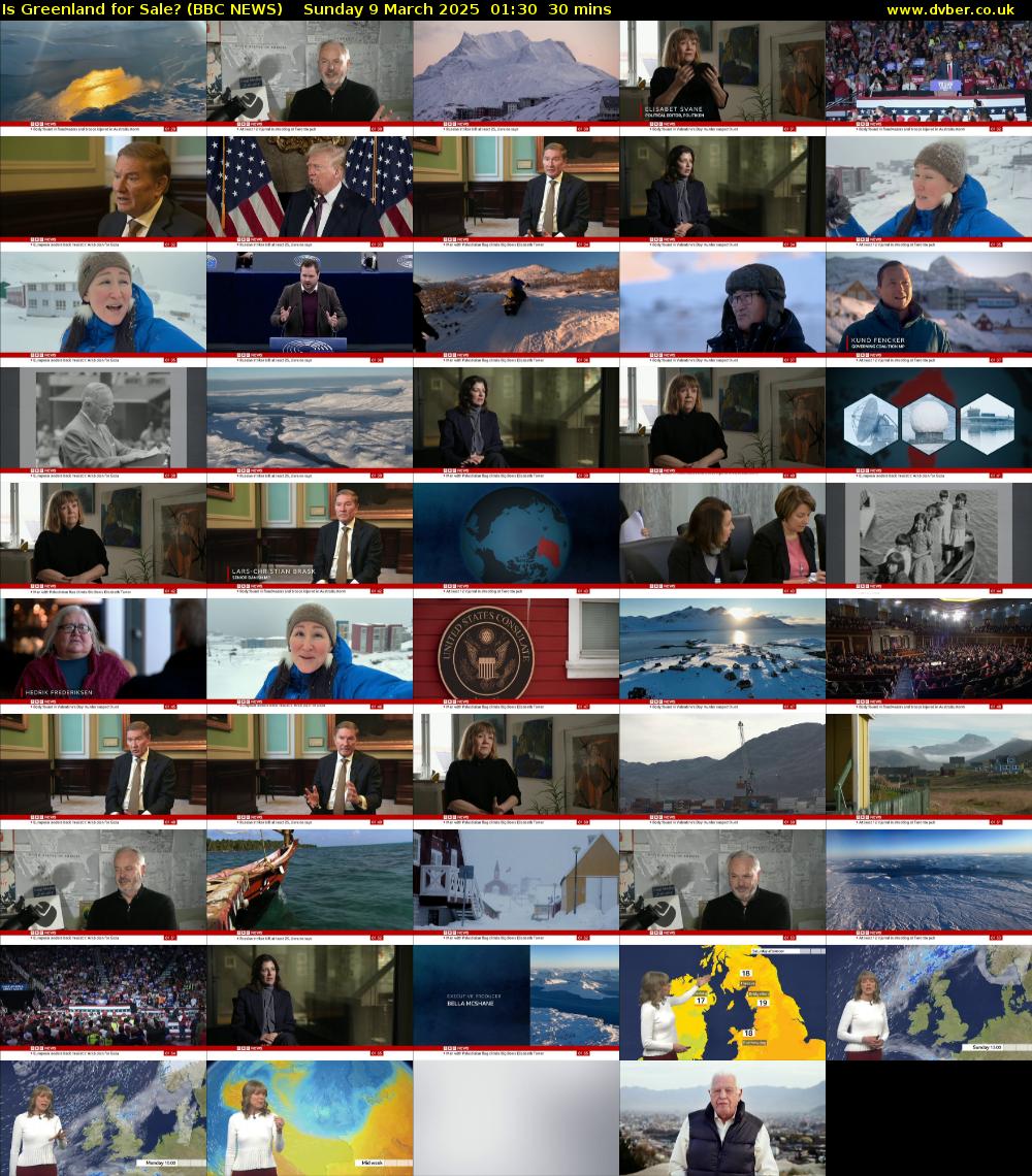 Is Greenland for Sale? (BBC NEWS) Sunday 9 March 2025 01:30 - 02:00