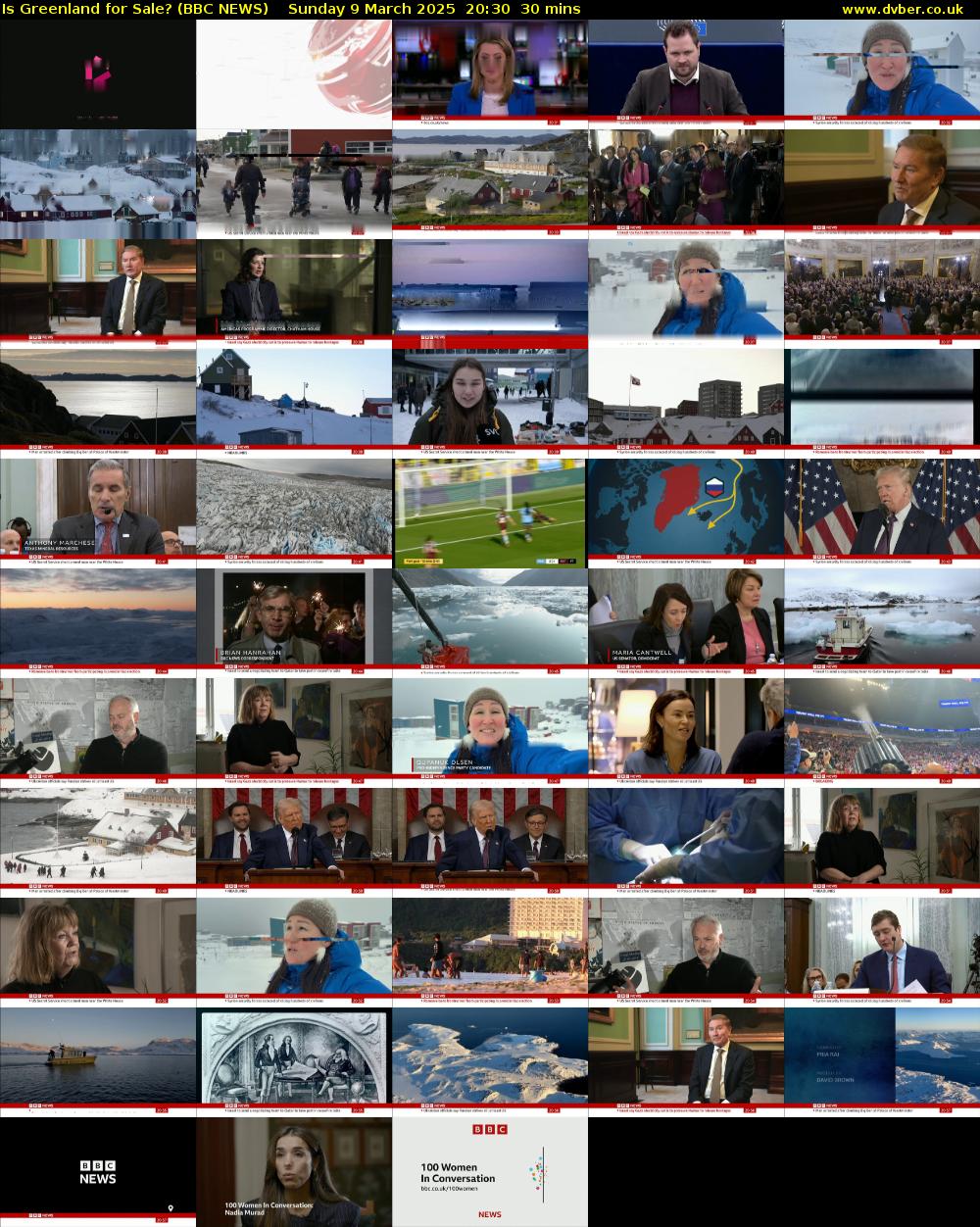 Is Greenland for Sale? (BBC NEWS) Sunday 9 March 2025 20:30 - 21:00