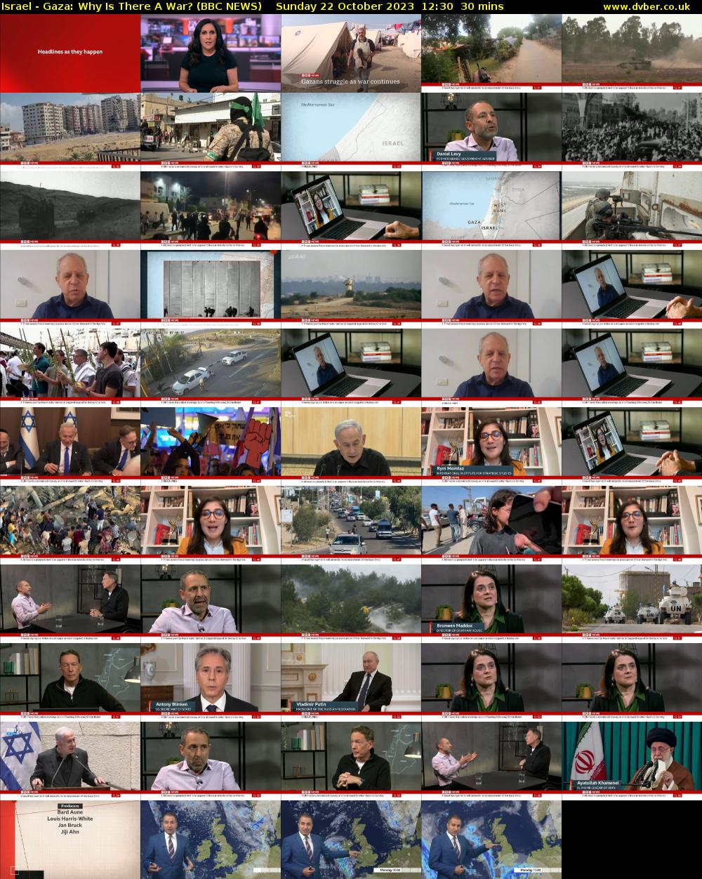 Israel - Gaza: Why Is There A War? (BBC NEWS) Sunday 22 October 2023 12:30 - 13:00