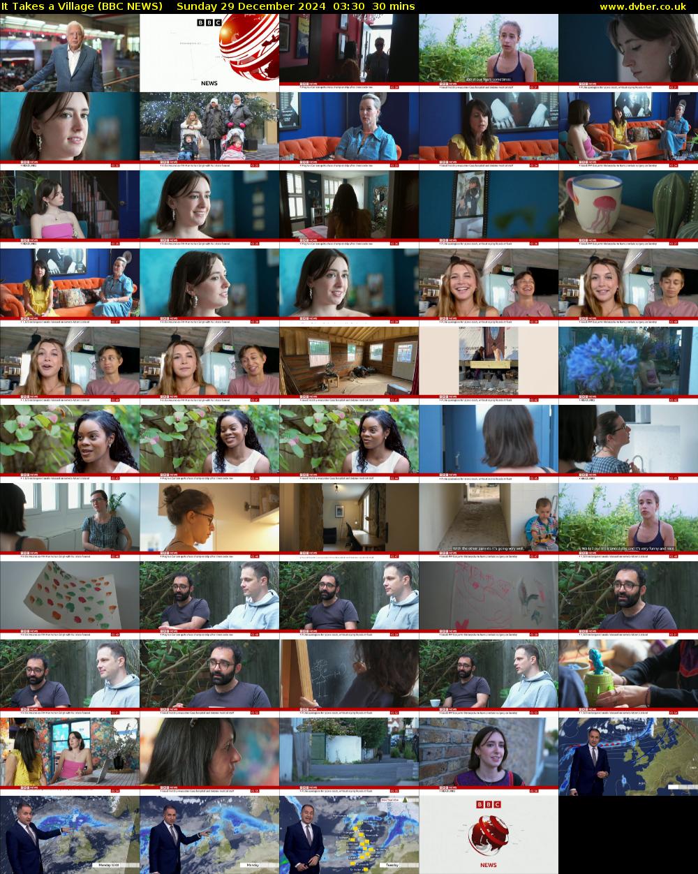 It Takes a Village (BBC NEWS) Sunday 29 December 2024 03:30 - 04:00