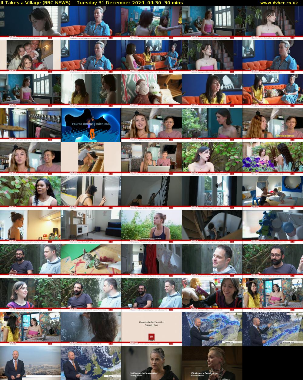 It Takes a Village (BBC NEWS) Tuesday 31 December 2024 04:30 - 05:00