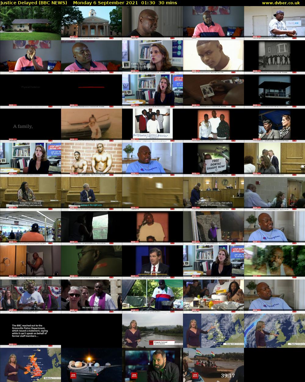 Justice Delayed (BBC NEWS) Monday 6 September 2021 01:30 - 02:00