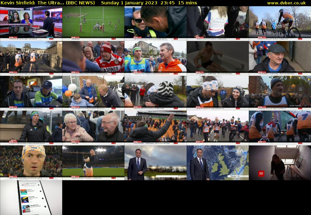 Kevin Sinfield: The Ultra... (BBC NEWS) Sunday 1 January 2023 23:45 - 00:00