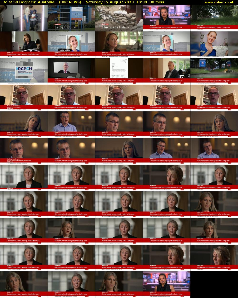 Life at 50 Degrees: Australia... (BBC NEWS) Saturday 19 August 2023 10:30 - 11:00