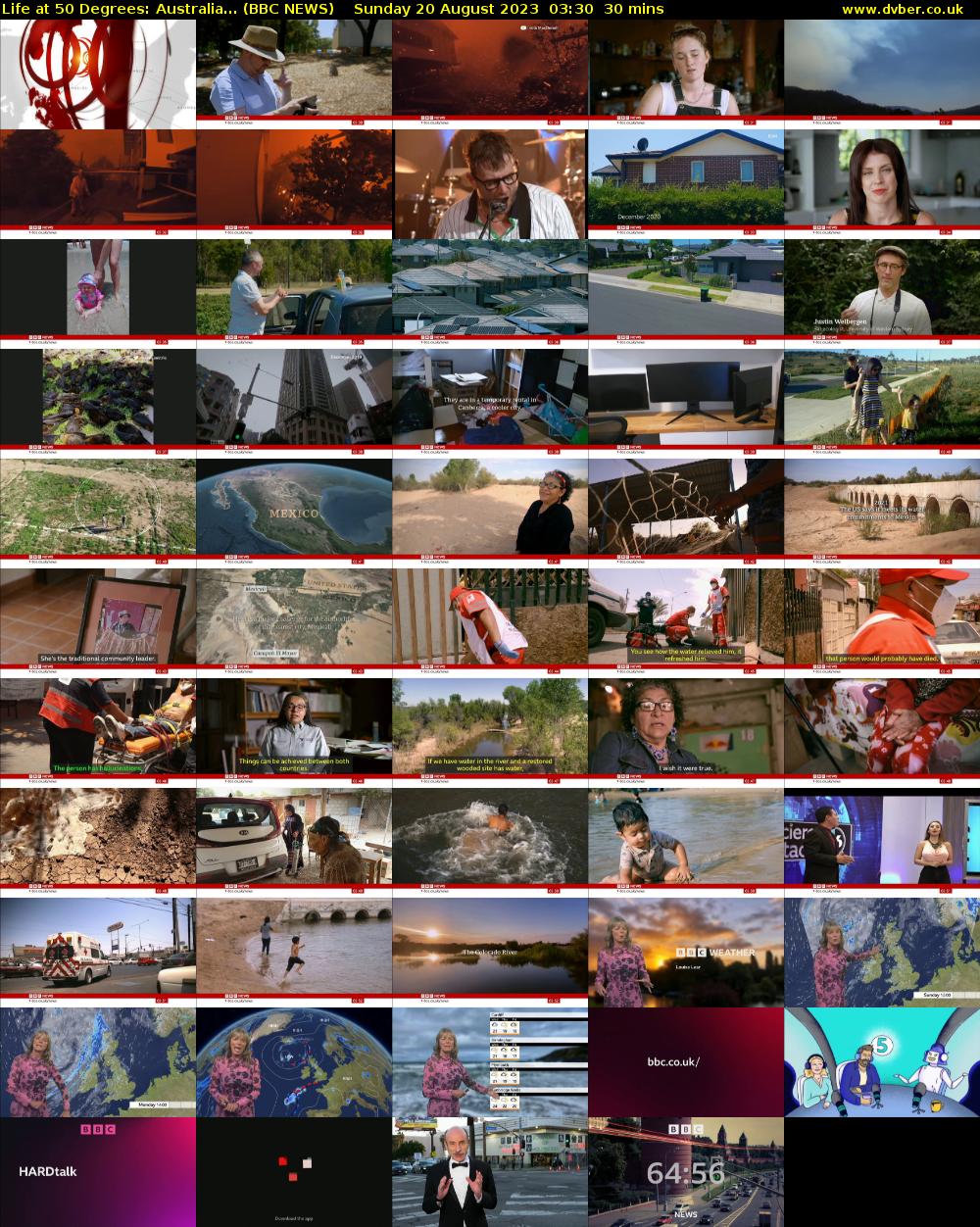 Life at 50 Degrees: Australia... (BBC NEWS) Sunday 20 August 2023 03:30 - 04:00