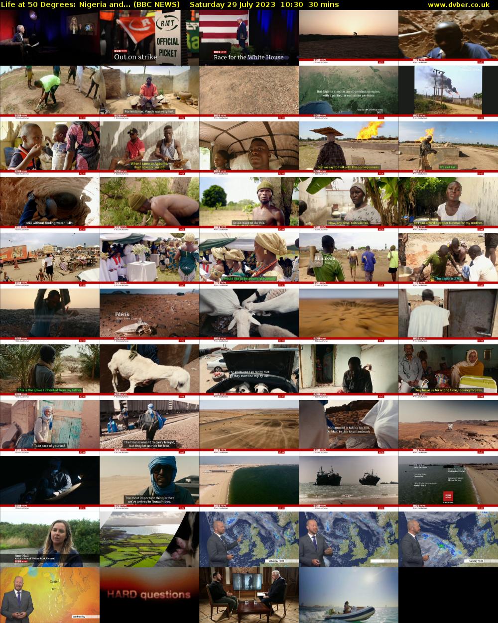 Life at 50 Degrees: Nigeria and... (BBC NEWS) Saturday 29 July 2023 10:30 - 11:00
