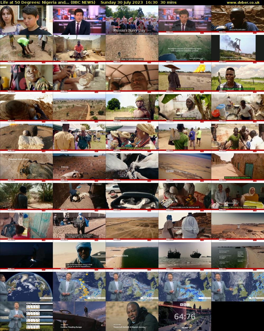 Life at 50 Degrees: Nigeria and... (BBC NEWS) Sunday 30 July 2023 16:30 - 17:00